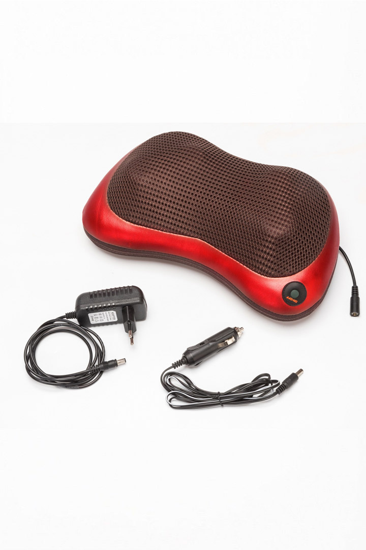 Фото товара 16758, массажная подушка «шея, плечи, спина», красная